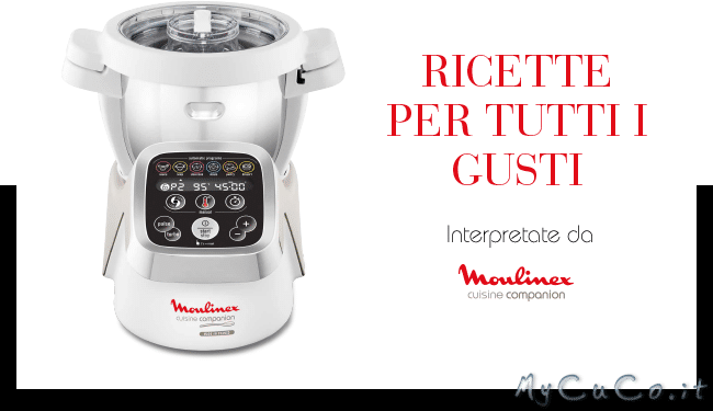 Nuovo ricettario: “Ricette per tutti i gusti”, ricettario di benvenuto Moulinex