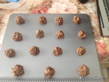 Cookies al cioccolato pronti da infornare