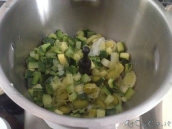 Zucchine e Porri da stufare