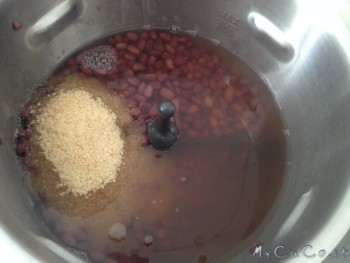 Azuki, acqua e zucchero di canna