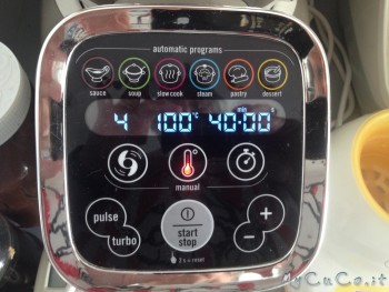 Vel 4, 100° per 4 minuti senza tappo
