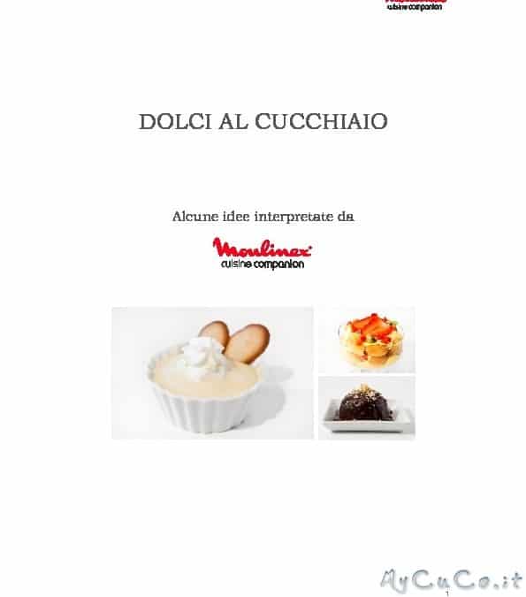 Nuovo ricettario: “Dolci al Cucchiaio”