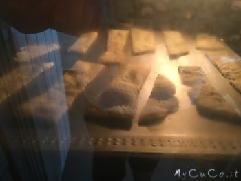 Crackers in cottura