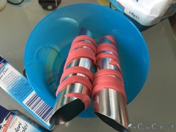 Arrotolare sulle forme da cannolo
