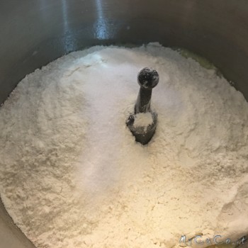 Aggiungo lievito, farina e sale