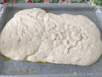 Impasto nella teglia