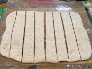 Impasto dei panini integrali da arrotolare