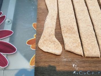 Impasto dei panini integrali da arrotolare