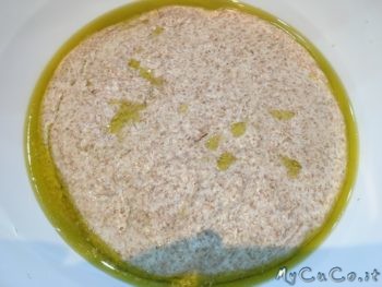 Impasto focaccia integrale dopo la prima lievitazione