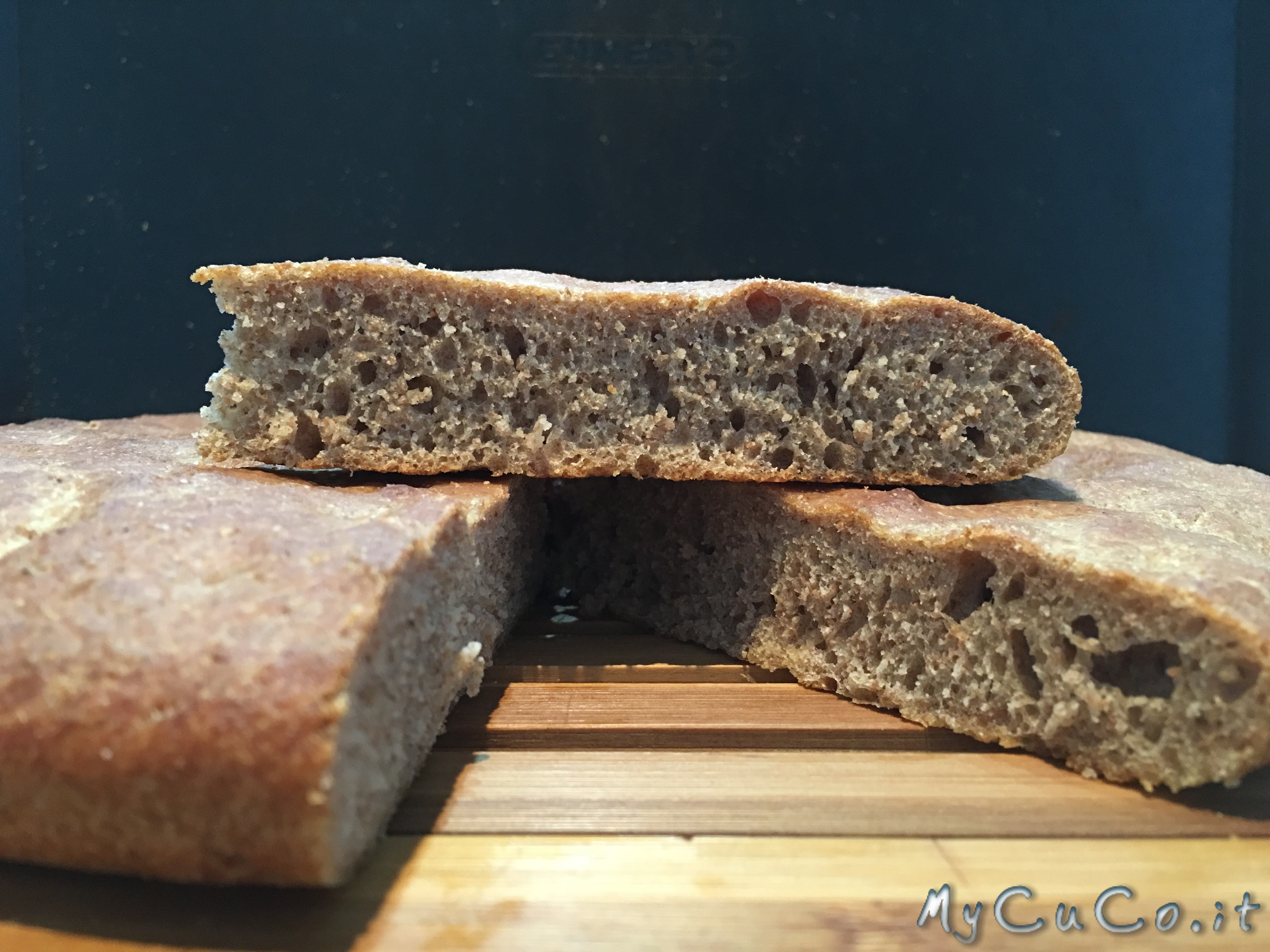 Focaccia integrale con Cuisine Companion