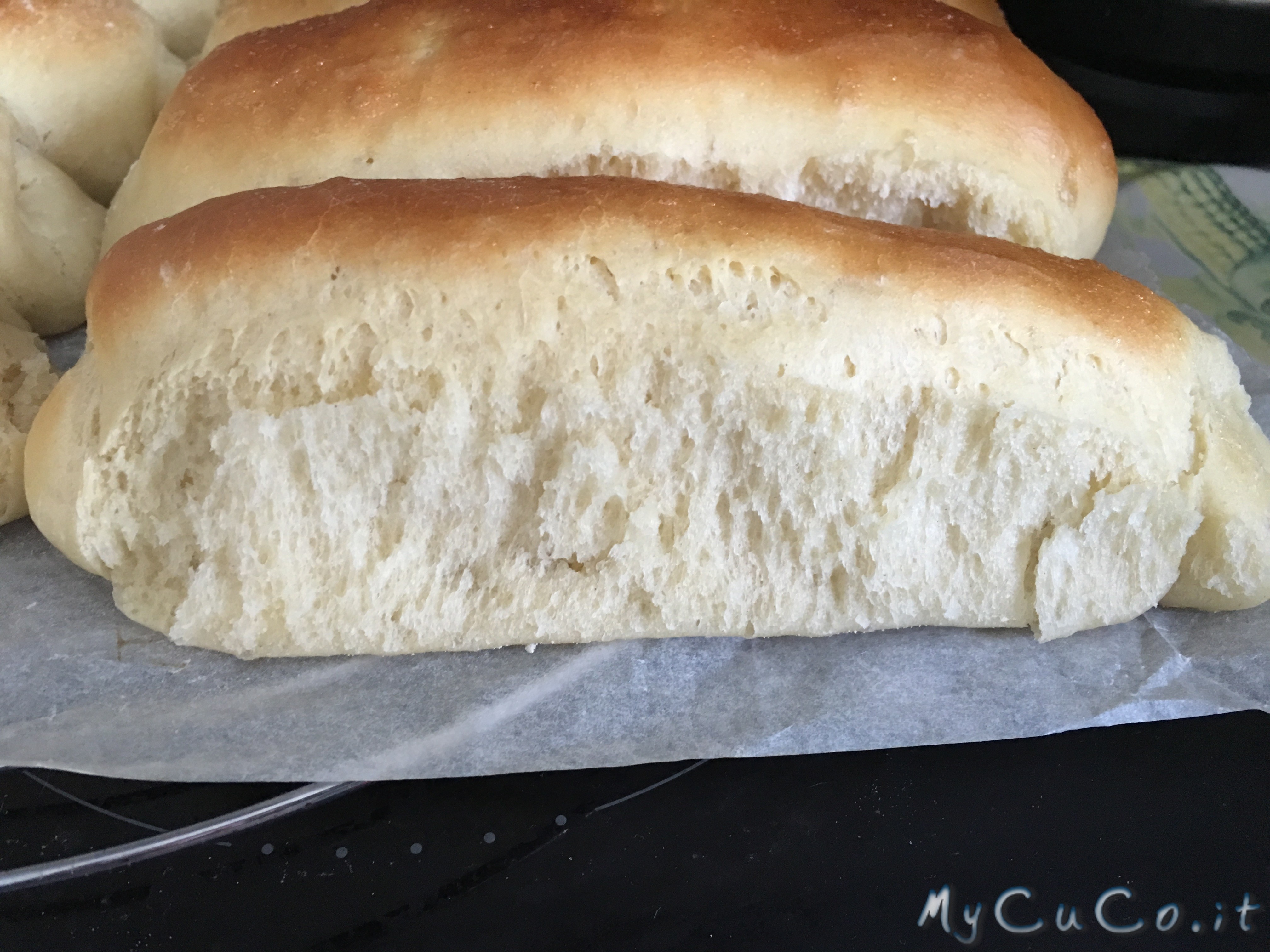 Panini per hot dog appena sfornati