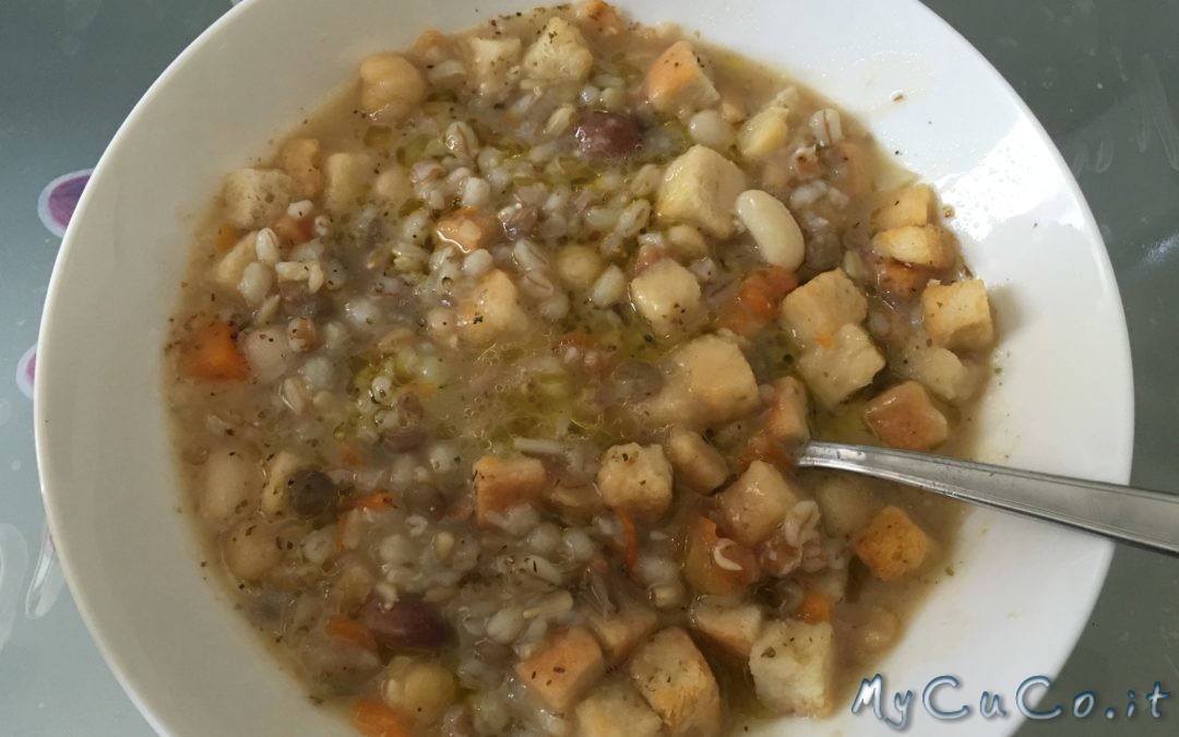 Zuppa di legumi e cereali con Companion