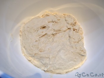Impasto primia di essere messo in frigo