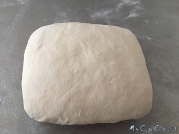 Impasto lavorato sulla spianatoia
