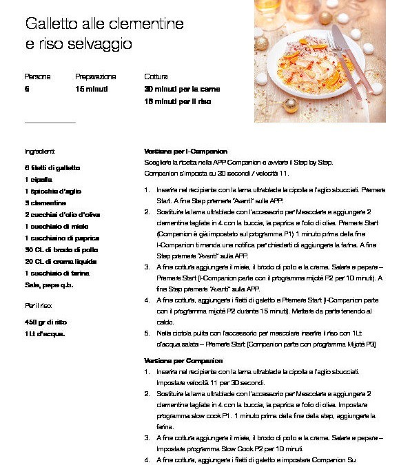 Nuovo mini ricettariorio per Cuisine e i-Companion Moulinex