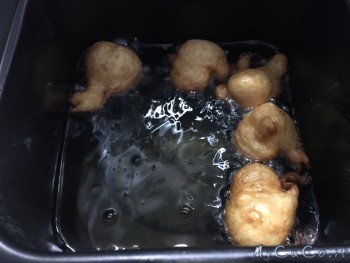 frittelle di carnevale in cottura