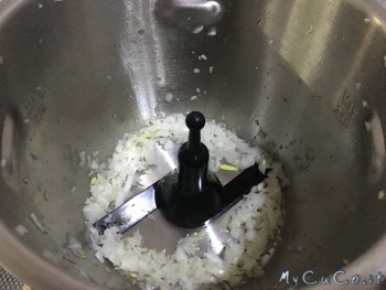 MyCuCo, riso alla cantonese, cipolla tritata