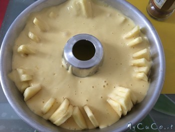 MyCuCo, torta di mele al vapore, impasto sulle mele