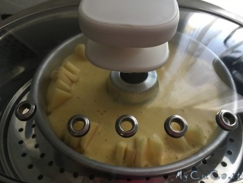 MyCuCo, torta di mele al vapore, in cottura