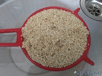 Quinoa con datterini, origano e olio evo, MyCuCo