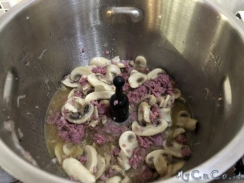 fusilli integrali risottati, con salsiccia e funghi - mycuco.it