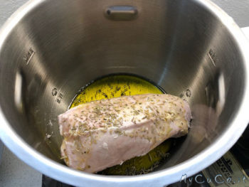 Fesa di tacchino sous vide con il cuco