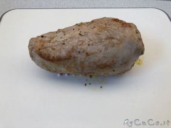 Fesa di tacchino sous vide con il cuco