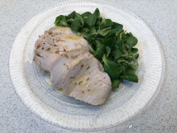 Fesa di tacchino sous vide con il cuco