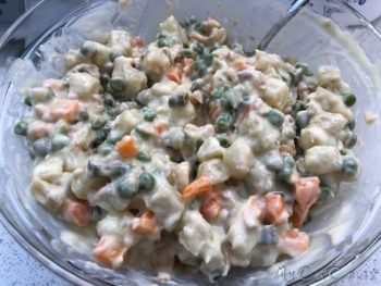 Insalata russa con il Companion Moulinex