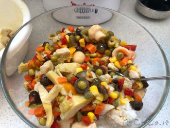 Insalata di riso con tacchino