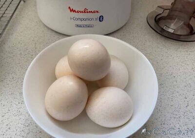 Uova sode bianche con il Companion Moulinex - MyCuCo.it